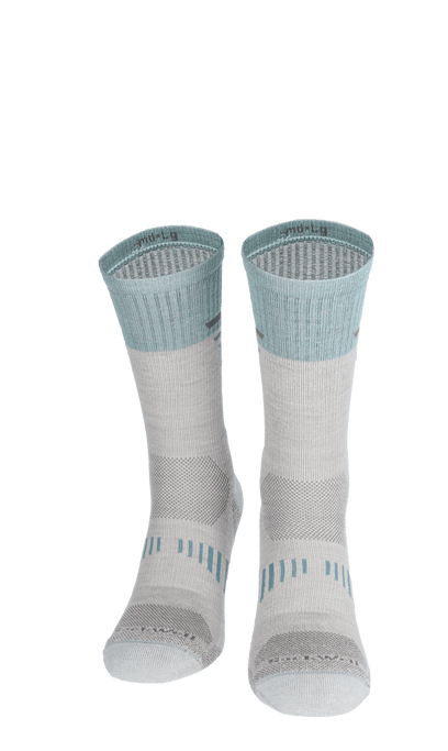 Ascend II Crew Women Compression Hiking Socks Natural