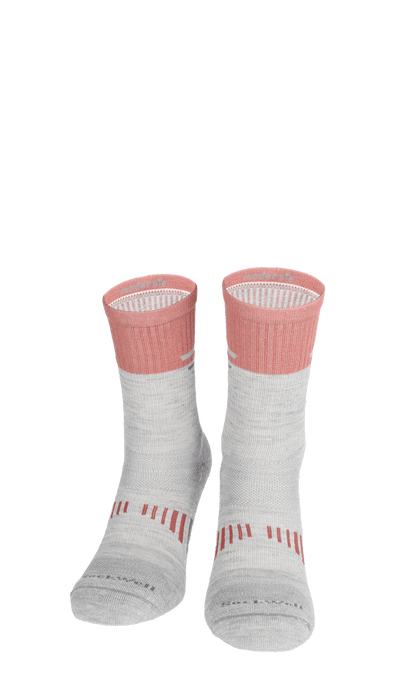 Ascend II Crew Women Compression Hiking Socks Ash