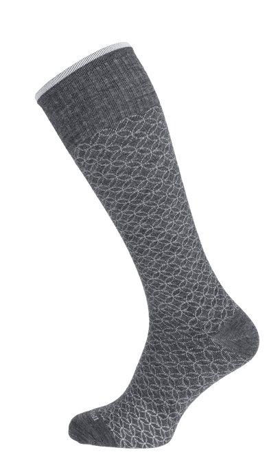 Featherweight Fancy Women Moderate Compression Socks Charcoal