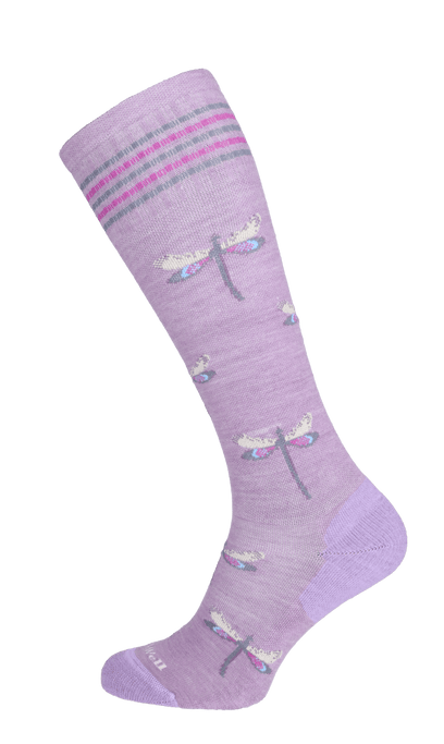 Dragonfly Women Moderate Socks Blackberry Sparkle