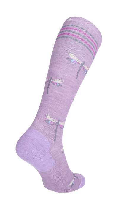 Dragonfly Women Moderate Socks Blackberry Sparkle