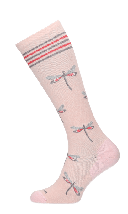 Dragonfly Women Compression Socks Class 1 Rose Shimmer