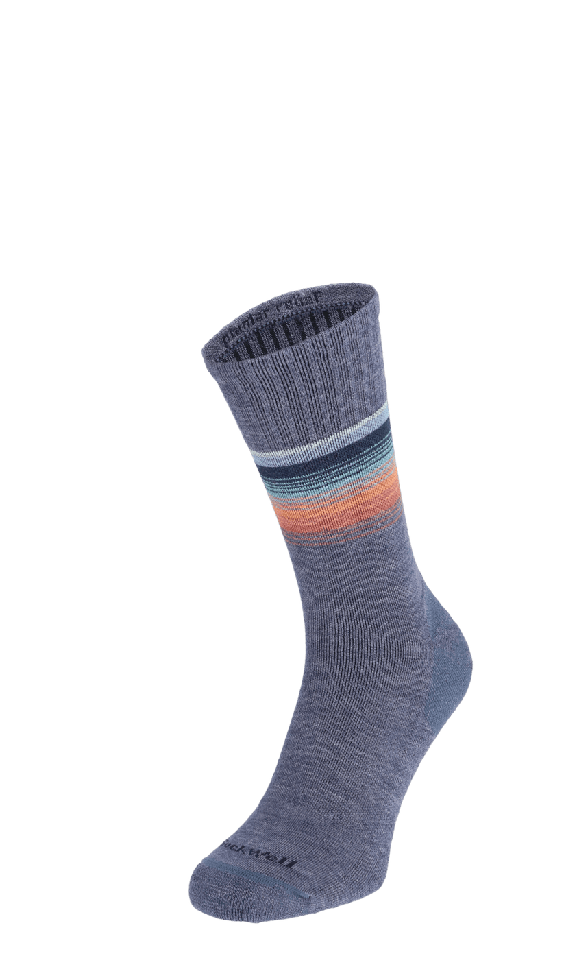 Plantar Cush Crew II Men Heel Spur Socks Denim