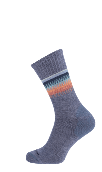 Plantar Cush Crew II Men Heel Spur Socks Denim