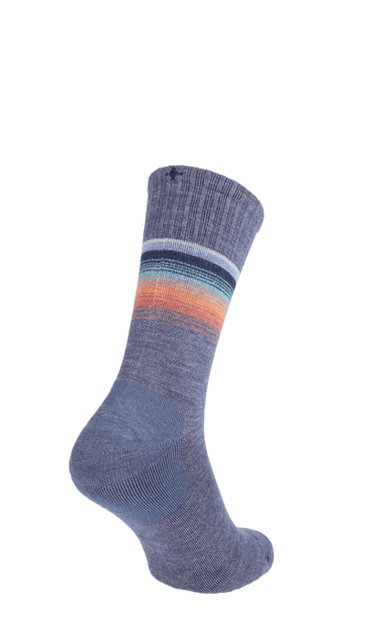 Plantar Cush Crew II Men Heel Spur Socks Denim