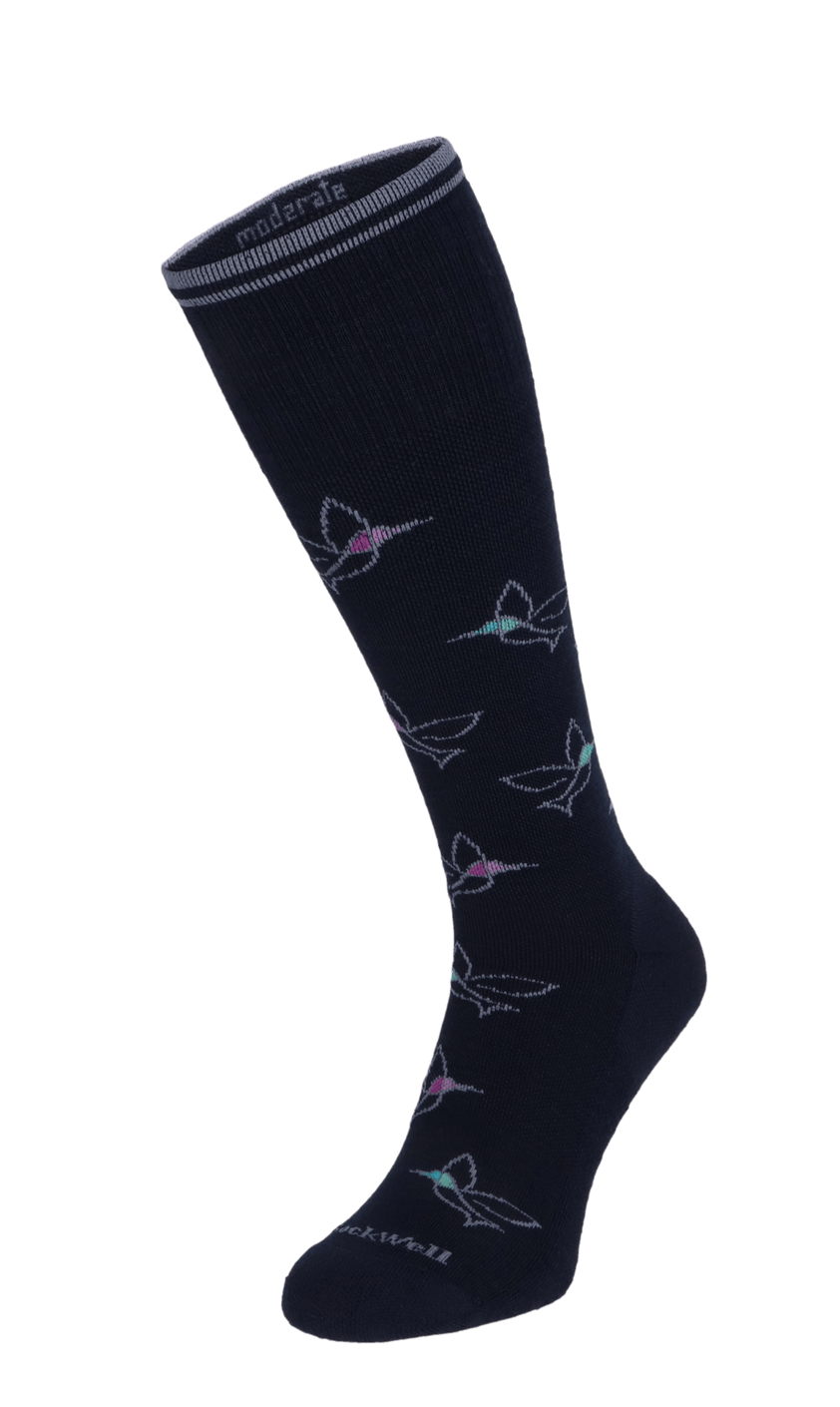 Free Fly Women's Moderate Compression Socks Navy