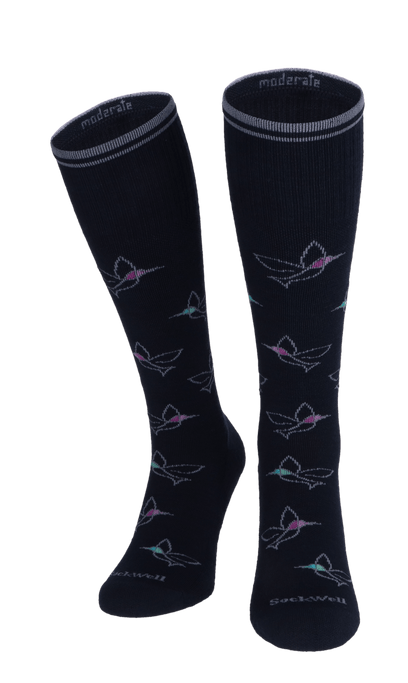Free Fly Women's Moderate Compression Socks Navy