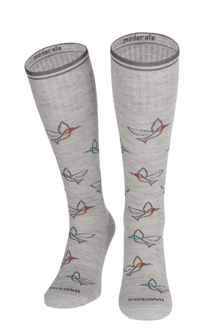 Free Fly Women's Moderate Compression Socks Ash