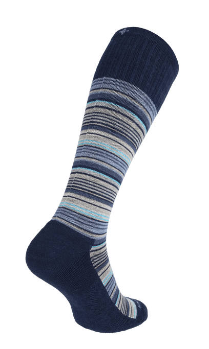Sunset Stripe Men Moderate Compression Socks Navy