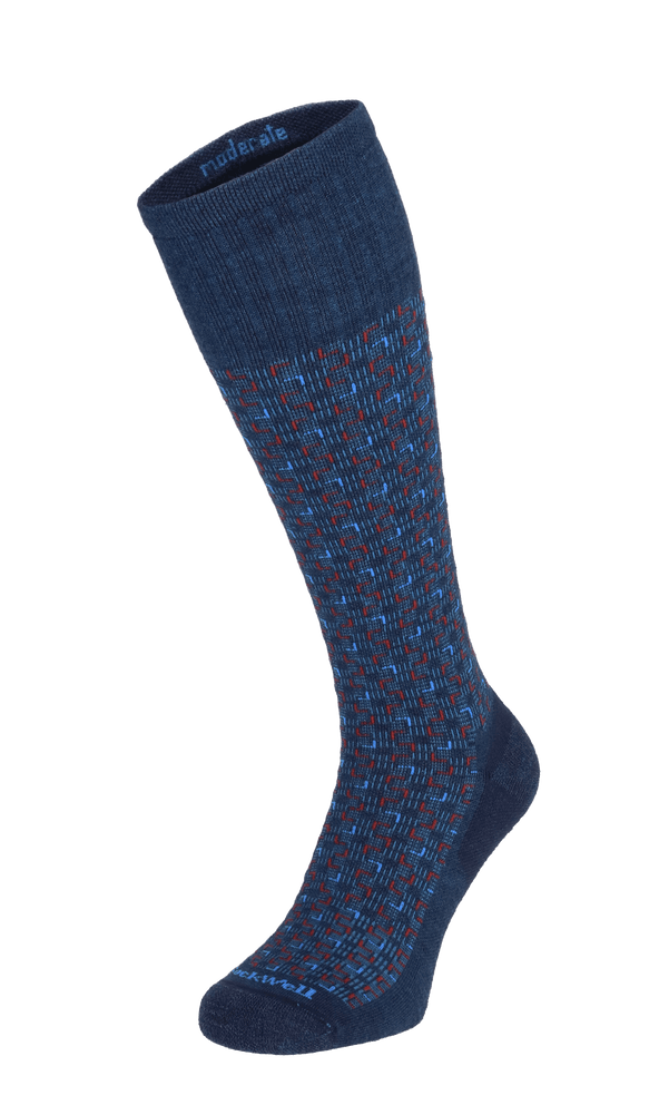 Entwined Men Moderate Compression Socks Navy Entwined Men Moderate Compression Socks Navy