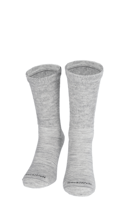 Extra Easy Men Diabetic Socks Light Grey