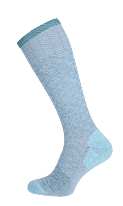 Deco Dot Women Moderate Compression Socks Chambray