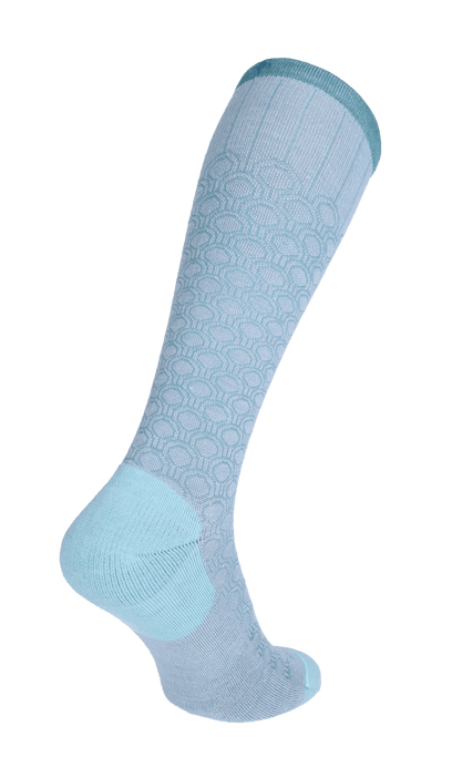 Deco Dot Women Moderate Compression Socks Chambray