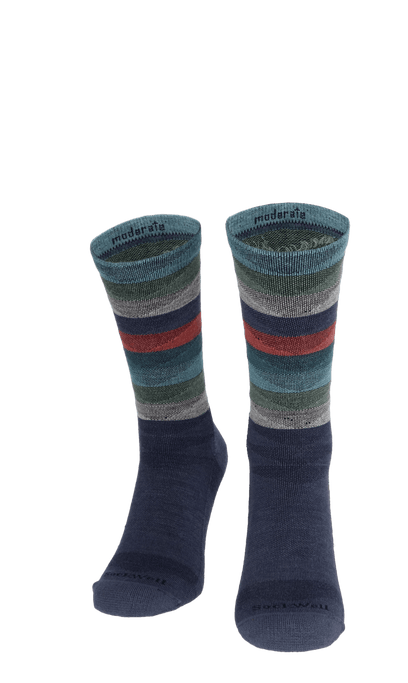Peaks Men Compression Hiking Socks Denim