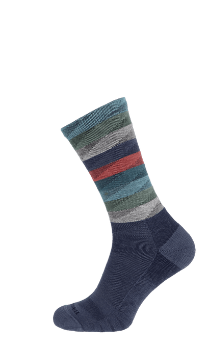 Peaks Men Compression Hiking Socks Denim