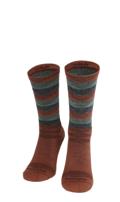 Peaks Men Compression Hiking Socks Terracotta