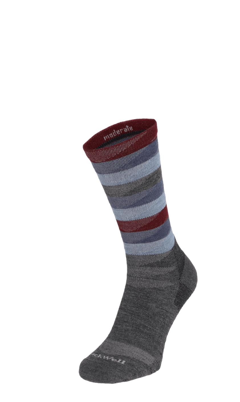 Peaks Men Compression Hiking Socks Charcoal