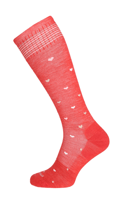 Full Heart Women Moderate Compression Socks Poppy
