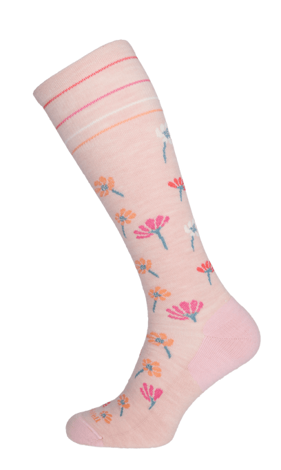 Field Flower Women Moderate Compression Socks Rose
