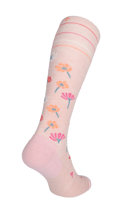 Field Flower Women Moderate Compression Socks Rose