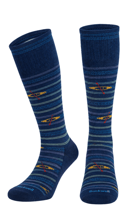 Float Men Moderate Compression Socks Navy