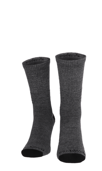 Work Crew Men Moderate Compression Socks Charcoal
