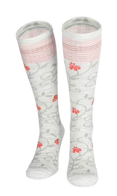 Full Sun Women Moderate Compression Socks Ash
