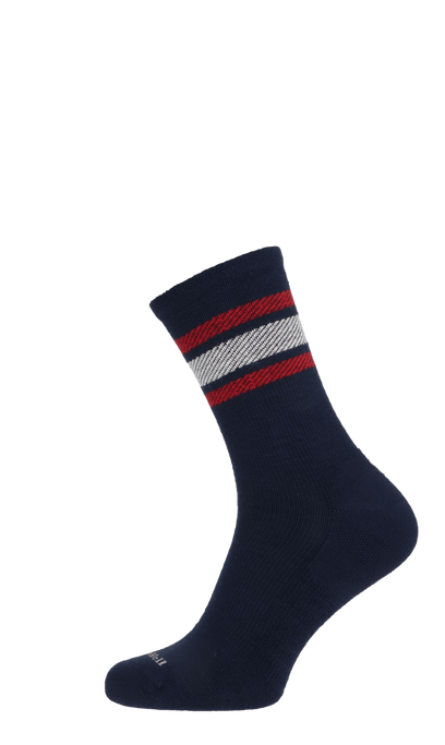 Plantar Ease Retro Men Heel Spur Socks Navy