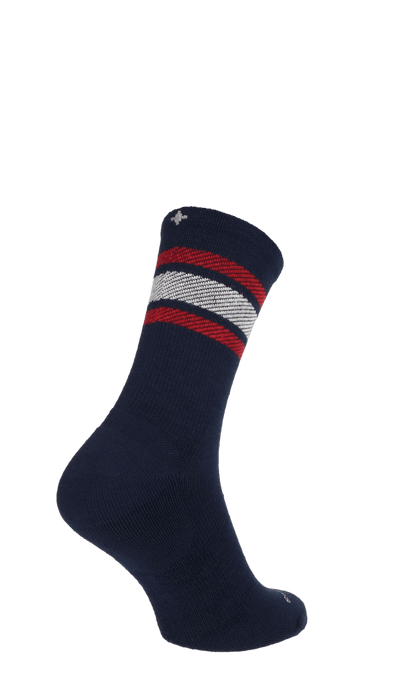 Plantar Ease Retro Men Heel Spur Socks Navy