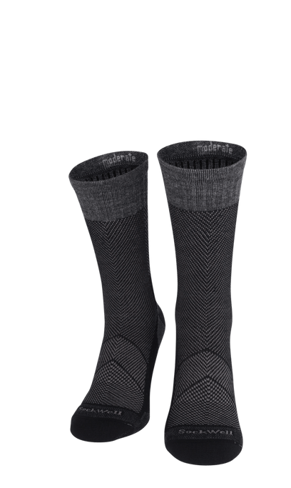 Elevate Crew Men Compression Sports Socks Black