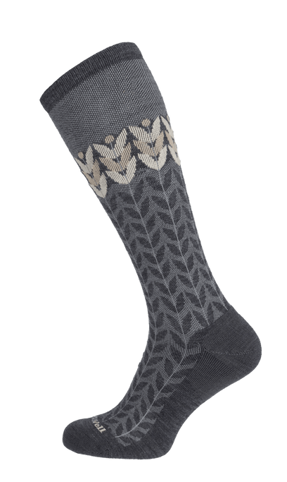 Bean Stalk Women Moderate Compression Socks Charcoal