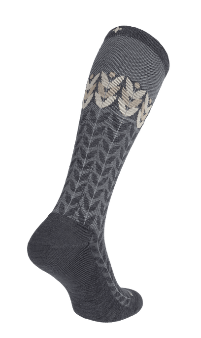 Bean Stalk Women Moderate Compression Socks Charcoal