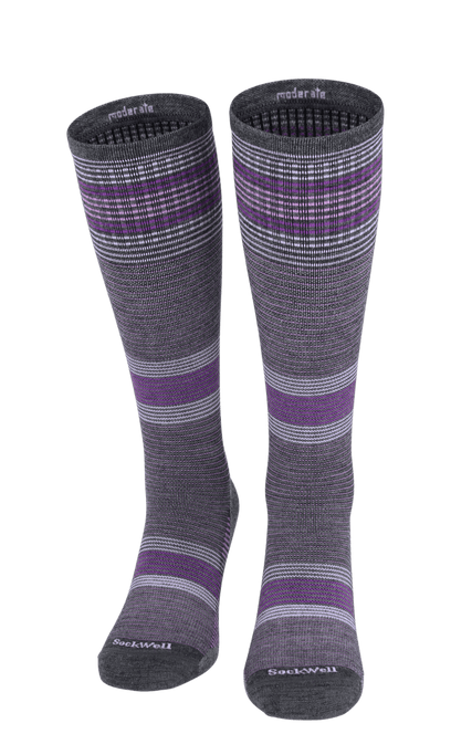 Cedence Women Compression Sports Socks Charcoal