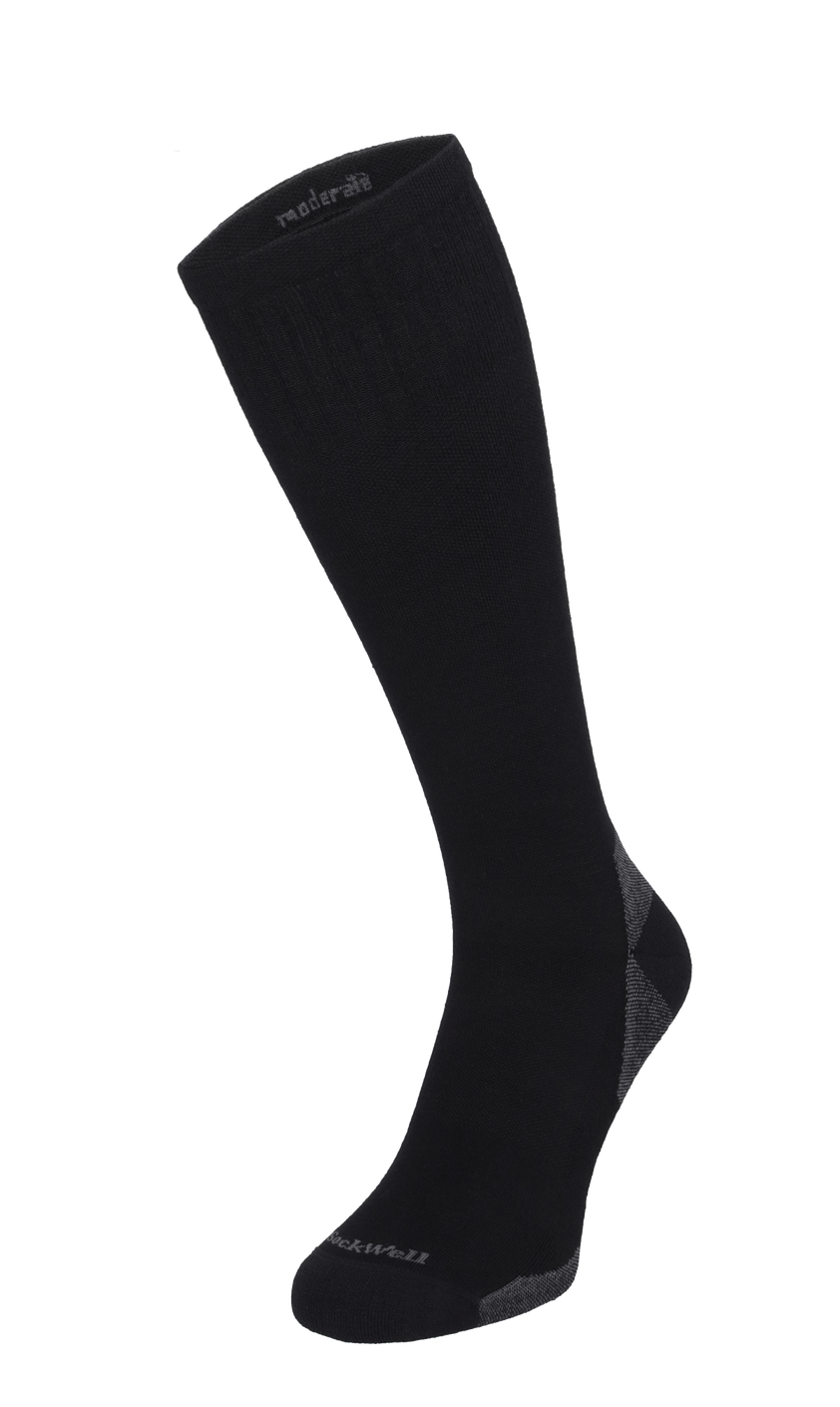 Cadence Women Compression Sports Socks Black Solid