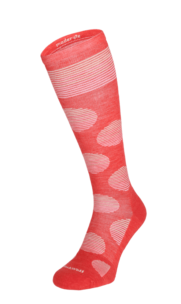 Featherweight Dot Women Moderate Compression Socks Poppy Featherweight Dot Women Moderate Compression Socks Poppy