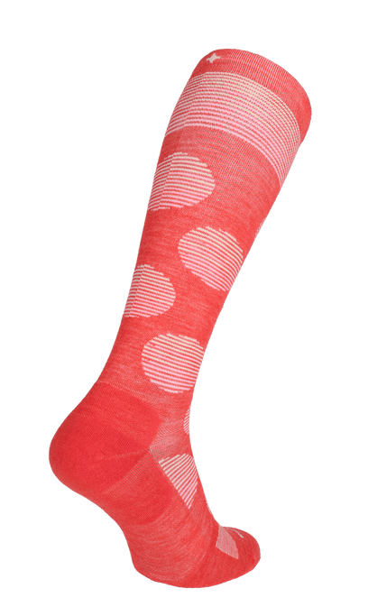 Featherweight Dot Women Moderate Compression Socks Poppy