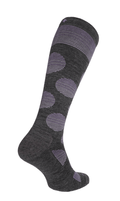 Featherweight Dot Women Moderate Compression Socks Charcoal