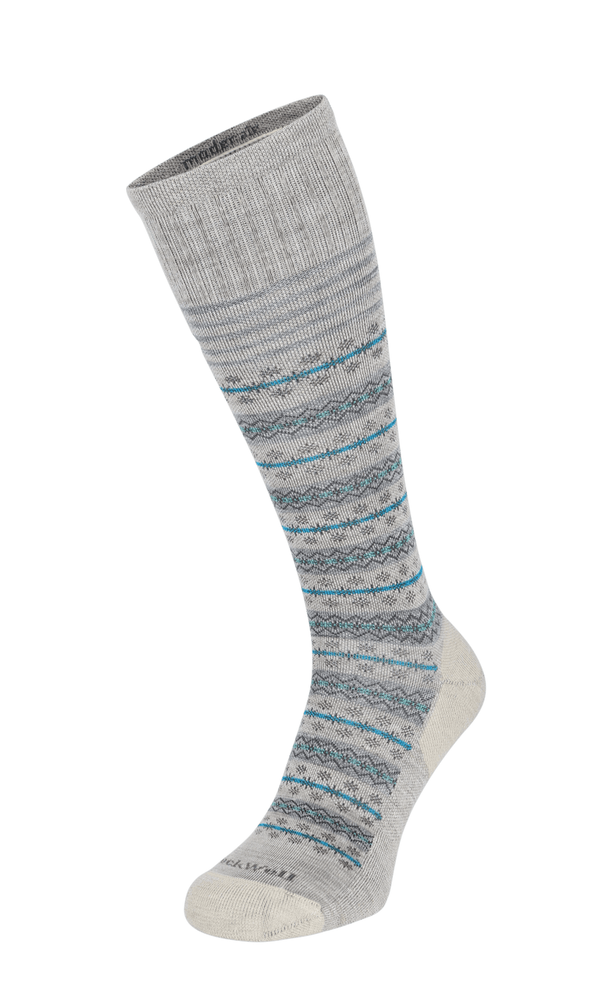 Mini Fairisle Women Moderate Compression Socks Barley