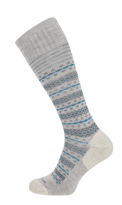 Mini Fairisle Women Moderate Compression Socks Barley