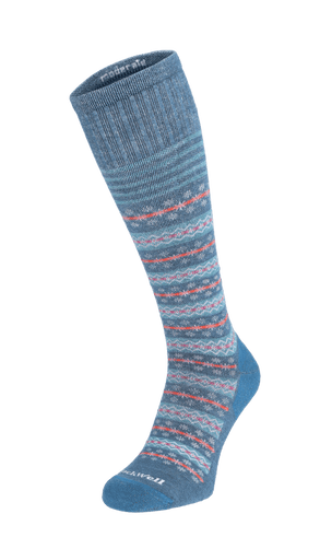 Mini Fairisle Women Moderate Compression Socks Blueridge Mini Fairisle Women Moderate Compression Socks Blueridge