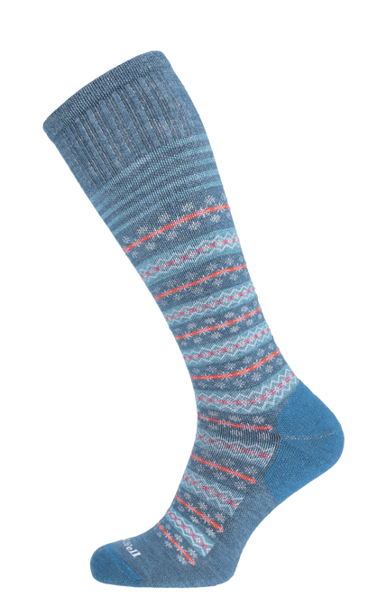 Mini Fairisle Women Moderate Compression Socks Blueridge