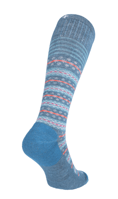 Mini Fairisle Women Moderate Compression Socks Blueridge