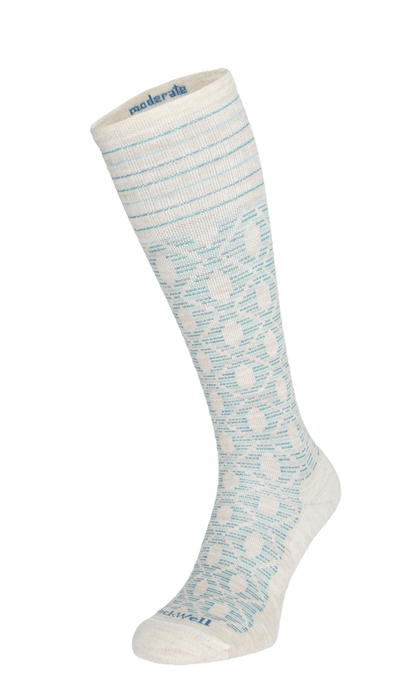 Etched Women Moderate Compression Socks Barley Etched Women Moderate Compression Socks Barley
