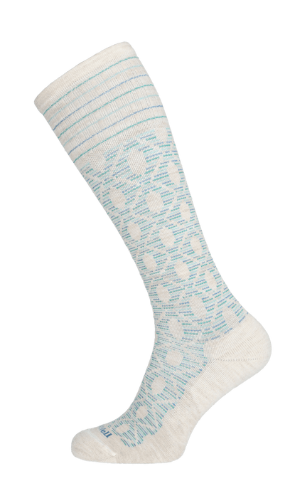 Etched Women Moderate Compression Socks Barley