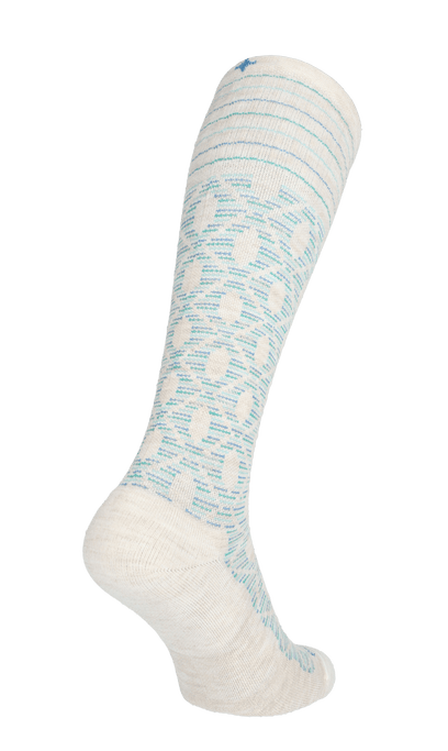 Etched Women Moderate Compression Socks Barley