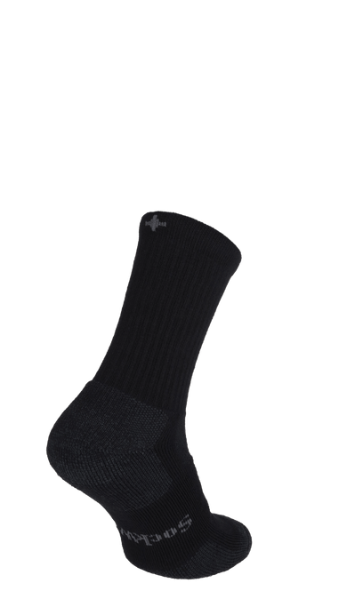 Walk About Crew Men Compression Hiking Socks Black