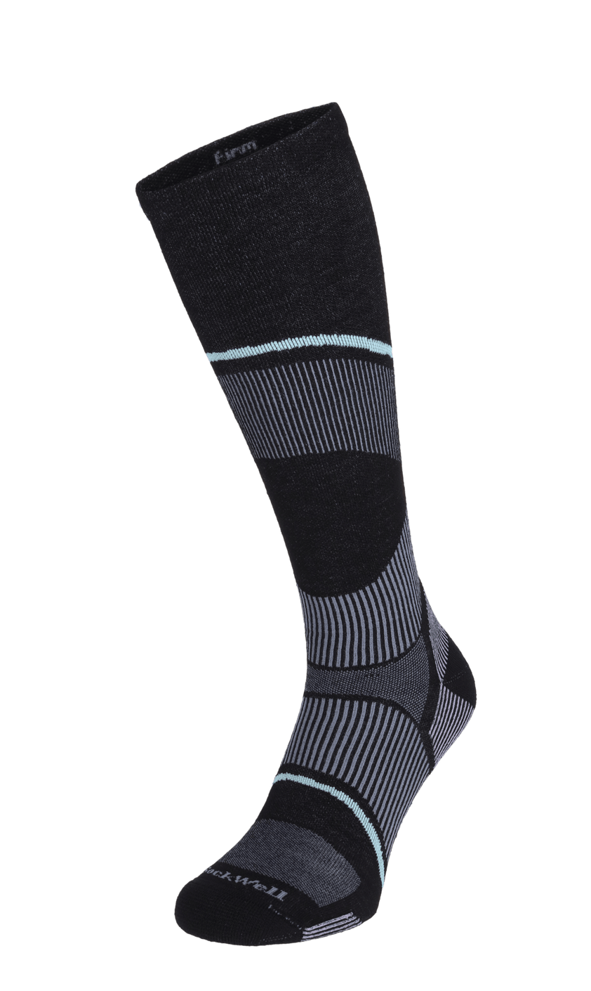 Stabilizer Knee High Women Compression Sports Socks Black
