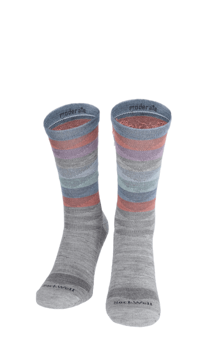 Peaks Women Compression Hiking Socks Light Grey