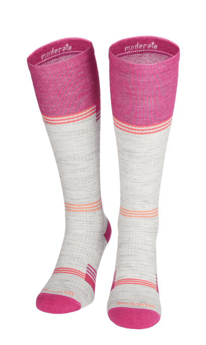 Dash Women Moderate Compression Socks Ash