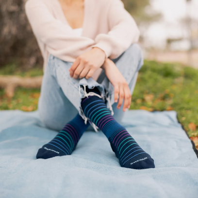 Circulator Women Moderate Compression Socks Navy